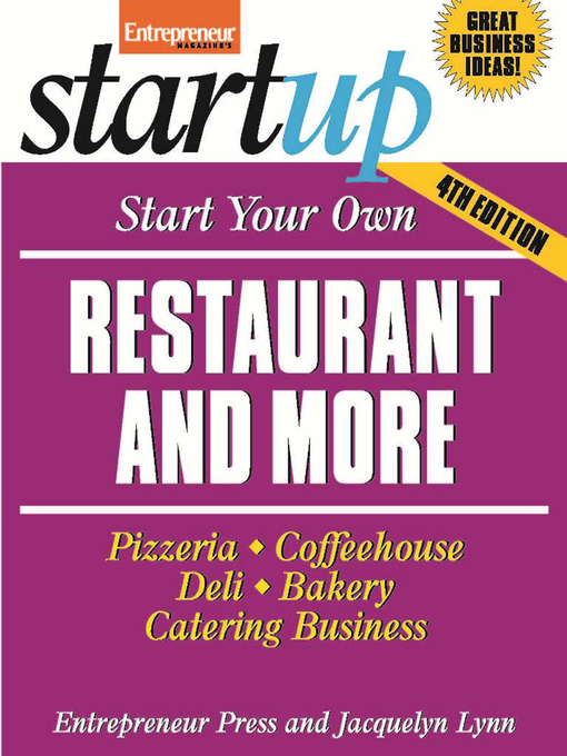 Title details for Start Your Own Restaurant and More by Entrepreneur Press - Wait list